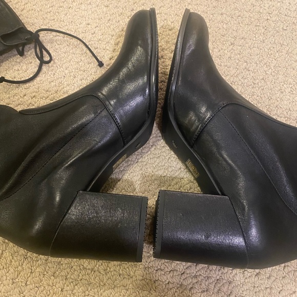 Stuart Weitzman Midland Black leather boots size 10.5 - Picture 8 of 12